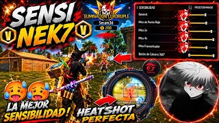 SENSIBILIDAD DE NEK7 PARA DAR TODO ROJO + BOTON CONFIGURACIÓN BRASILEÑA NUEVA ACTUALIZACIÓN🥵
