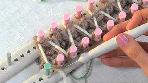 Loom Knitting: How to Knit Vertical Stripes for Double Knitting