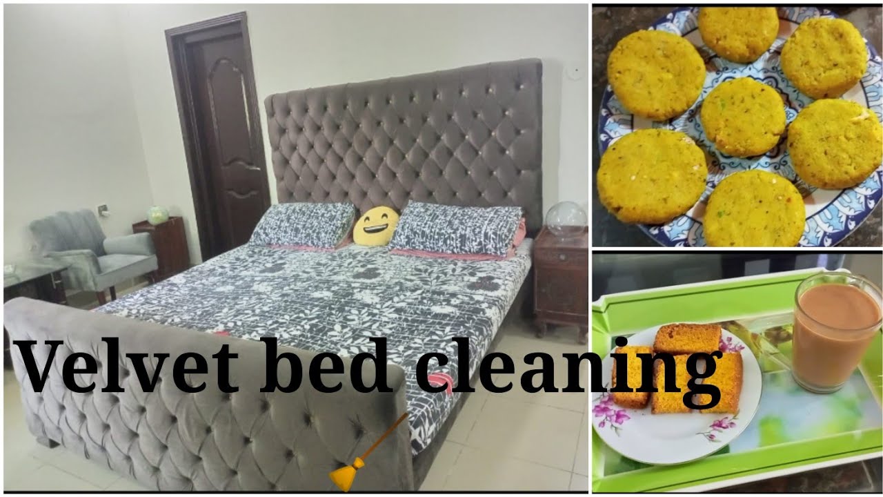 How to clean velvet bed at home Easy tip hafsa ki duniya YouTube
