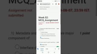 DIGITAL LIBRARY SWAYAM (NPTEL) WEEK 02 ASSIGNMENT