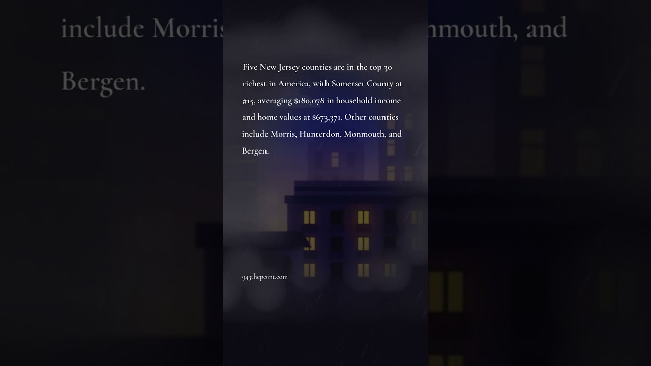 Which New Jersey Counties Made the List of the Richest in America?