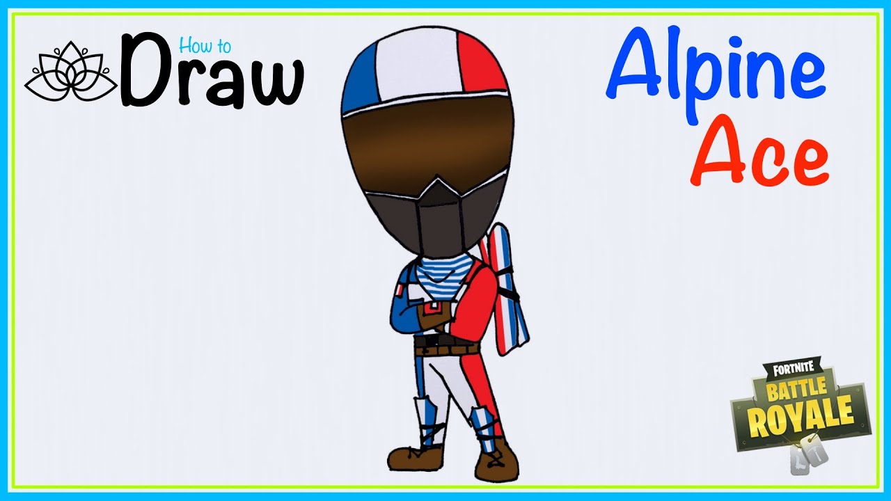 How to Draw France Alpine Ace in Chibi Style | Fortnite - youtube