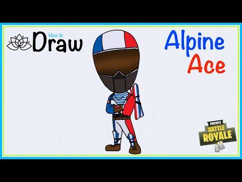 Video How to Draw France Alpine Ace in Chibi Style | Fortnite - youtube