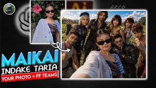 Maikai Indake Create Ka.gen 📌 | Turn Your Photo Into Free Fire MAX Squad 🔥 AI Editing Tutorial screenshot 4