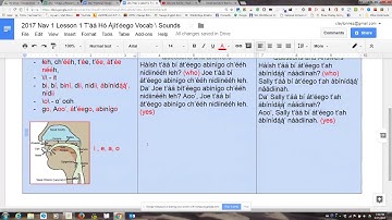 2017 Navajo 1 Lesson 1 T’áá Hó Ájít’éego Vowel Sounds