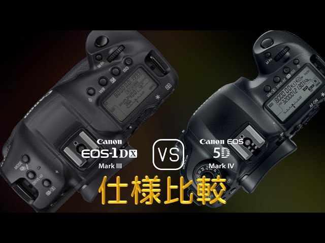 Canon EOS-1D X Mark III と Canon EOS 5D Mark IV の仕様比較 - YouTube