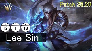 JG リー・シン(Lee Sin) vs タロン(Talon) patch 25.20【LoL/League Of Legends】
