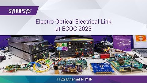 Synopsys 112G PHY IP Electro Optical Electrical Link at ECOC 2023 | Synopsys