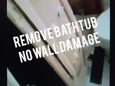 how-to-remove-steel-bathtub-without-destroying-bathroom-walls,-easy,-noisy