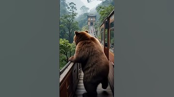 Giant Bear’s Peaceful Journey to Penang Hill | Nature, Trains & Temples