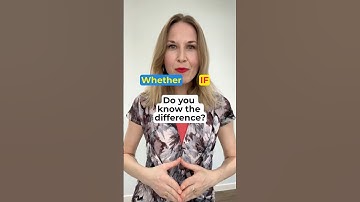 Grammar: How to use IF & WHETHER properly