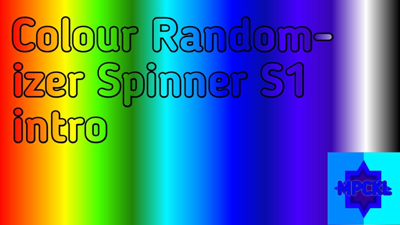 Colour Randomizer Spinner S1 intro - YouTube