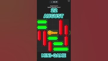 HAMSTER KOMBAT 22 AUGUST MINI-GAME MADE EASY KEY puzzle solve