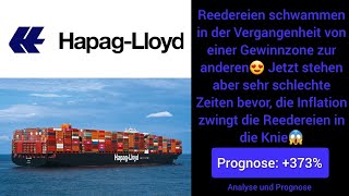 Hapag-Lloyd Die Reedereien haben mit kleinerem Paketvolumen zu kämpfen und stecken in der Krise😱