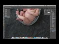 Creating a potential award print.  Newborn photography tutorial from concept to print.