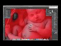 Creating a potential award print.  Newborn photography tutorial from concept to print.