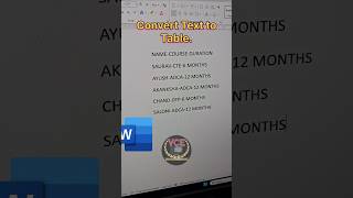 Celebrity How to convert text to table in MS Word | MS Word me text ko table me kaise convert karen | MS Word Net Worth