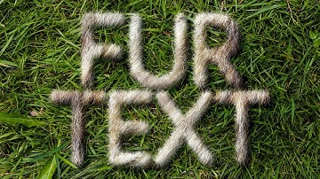 Photoshop: How to Create Text of FUR!