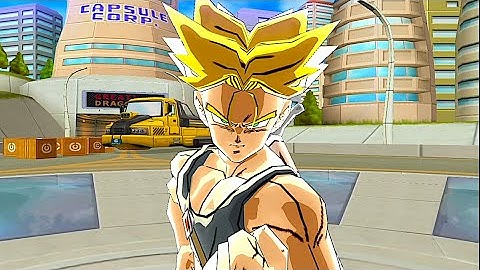 Future Trunks Fights The Androids 17 And 18 Using Trunks In DBZ Budokai 3