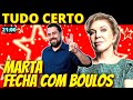 21h Em almoço Marta fecha com Boulos e apavora direita