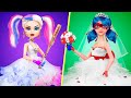 12 DIY Barbie Truques a Artesanatos  / Ladybug vs Arlequina