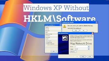 Windows XP without HKLM\software