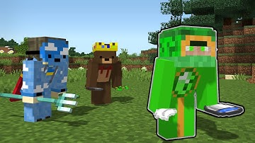 Minecraft Survivalist VS 2 Hitmen BUT Crouching Gives Random Items FINALE REMATCH