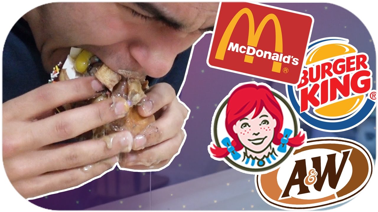 WHO HAS THE BEST FAST FOOD BURGER?! *DISGUSTING BURGER ...