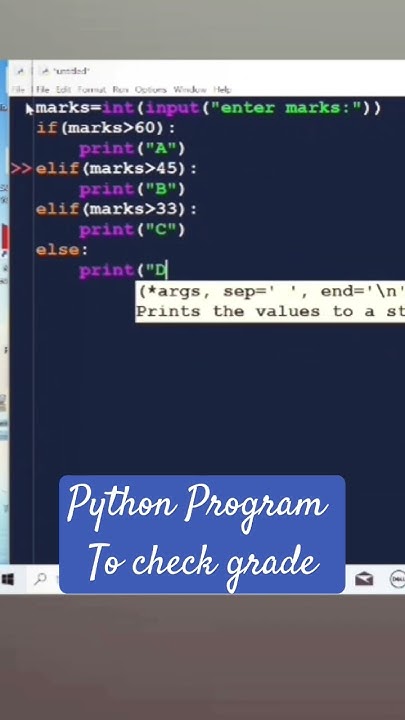 How to check Grade in Python || Python Program to check grades #python ...
