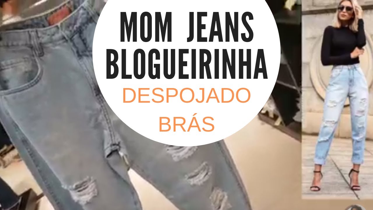 calça mom jeans atacado
