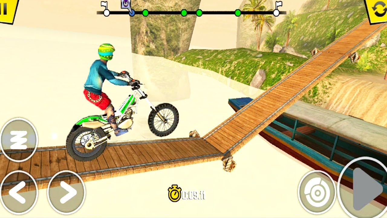 Trial Xtreme 4 extreme bike racing champions Level 1 to