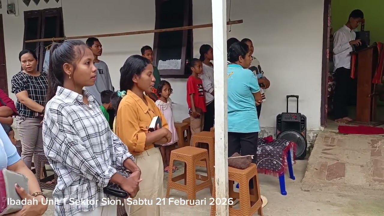 Ibadah Unit 1 Sektor Sion Jemaat GPM Sinar Kasih-Dobo. Sabtu, 21 Februari 2026 TYM🙏🙏