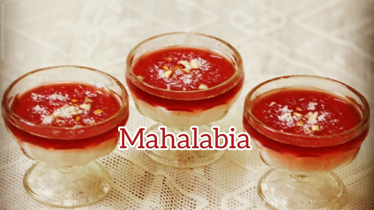 Mahalabia (Arabic Pudding) Arabic Dessert Mahallabia recipe Easy