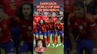 Barcelona góp 7 cầu thủ cho Tây Ban Nha World Cup 2026 #worldcup2026 #taybannha