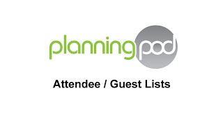 Guest List Manager Software - Planning Pod [OUTDATED]