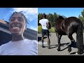 NBA Youngboy Move Out His Old House And Invites His Grandad To His New One + Shows Off His Horse 🐎
