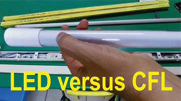 LED tube versus Fluorescent tube. Lifespan and energy usage.