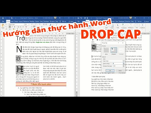 Hướng dẫn cách tạo chữ cái lớn đầu đoạn văn bản (Drop Cap) trong ...