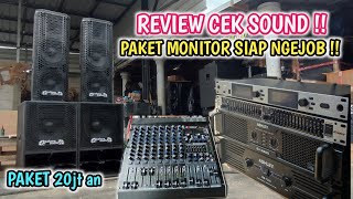 REVIEW CEK SOUND PAKET MONITOR 20jt an !!