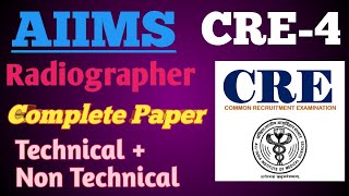 CRE-4 Radiographer paper !! #cre2025 #cre2026 #radiographer #paramedical #aiims screenshot 3