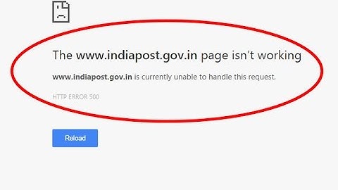 Fix The page isn’t working-HTTP ERROR 500-Website is currently unable to handle this request