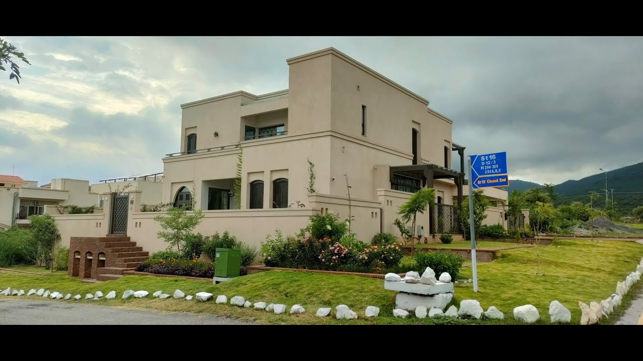 1 Kanal Furnished House Design in D-12 Islamabad | House Tour of Moroccan style villa