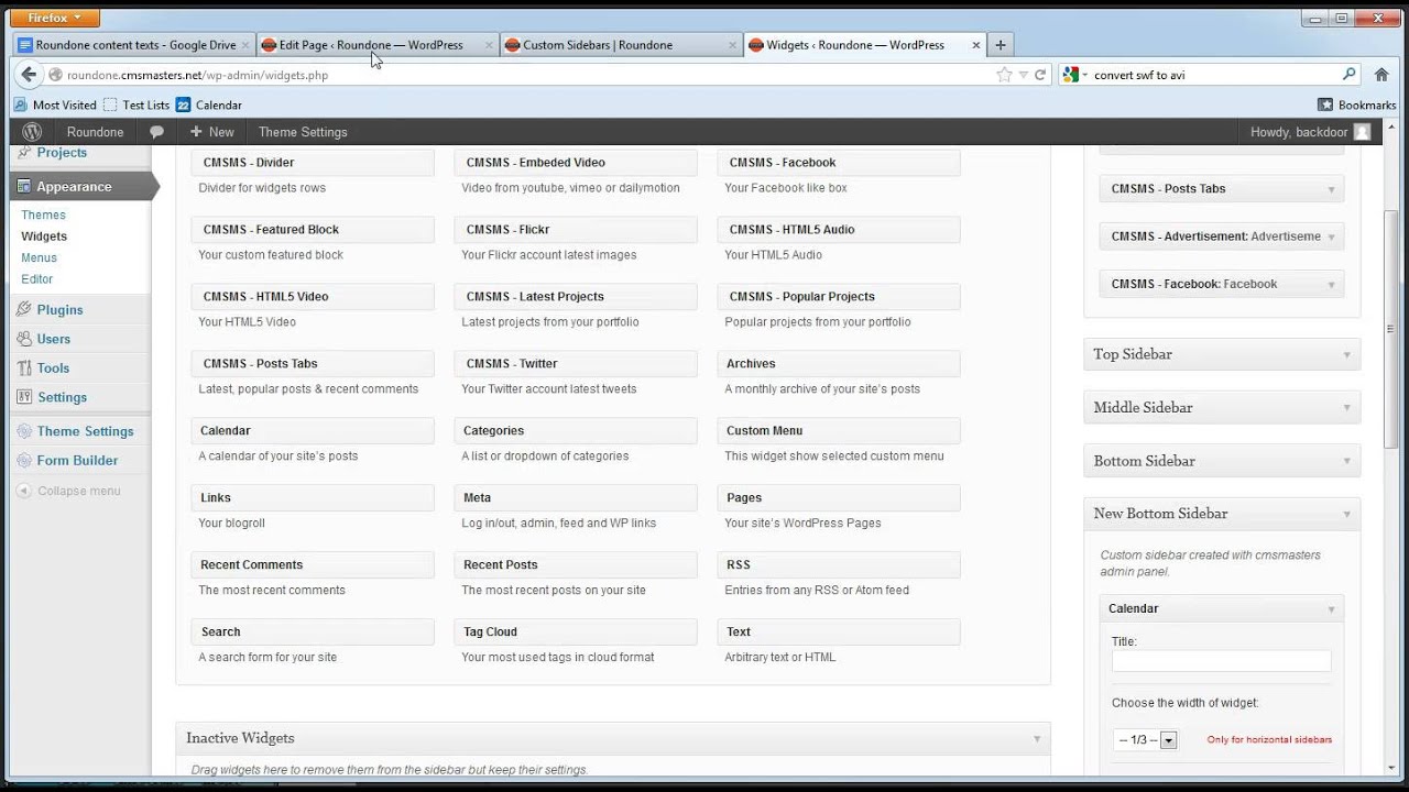 How To Add Custom Sidebar YouTube