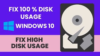 how to fix 100% disk usage in windows 10 | fix high disk usage