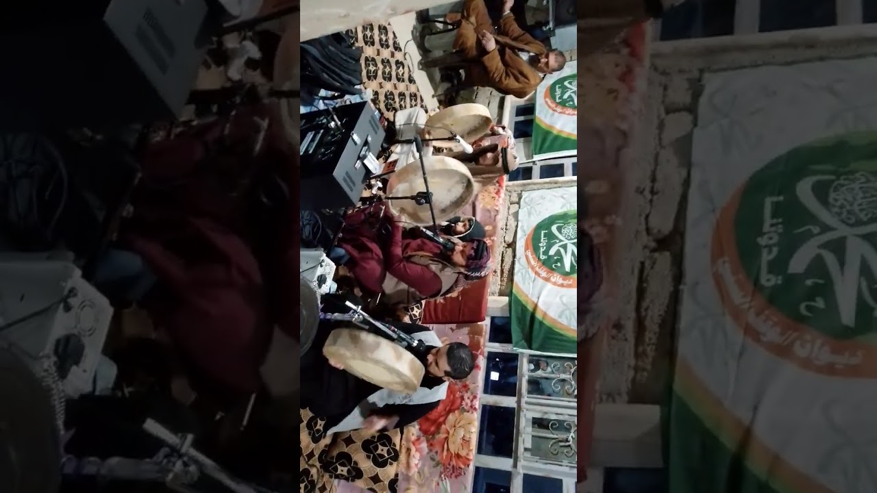 المداح ابراهيم سلمان البري في قرية زهرة خاتون مديح حربي(الحراير هلهلت بفزاع ابو دحام) الجبر الشده