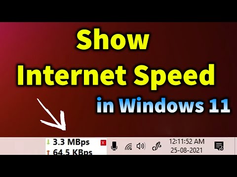 How To Show Internet Speed On Taskbar In Window 11