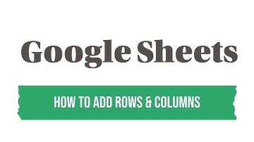 How to Add Multiple Rows And Columns in Google Sheets