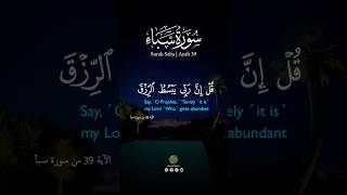 قل إن ربي يبسط الرزق لمن يشاء[ سبأ: 39]‏القارئ فارس عباد #shorts #viral #quran #islam #islamicvideo￼