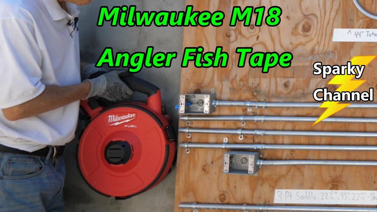 Milwaukee M18 Angler Powered Fish Tape 48-44-5195 Review 