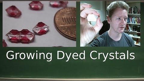 Growing Dyed Potassium Phosphate crystals